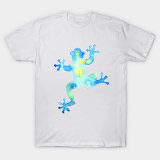 Blue Watercolor Frog T-Shirt